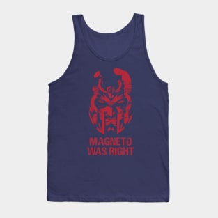 Magneto Was Right Red Design Tank Top